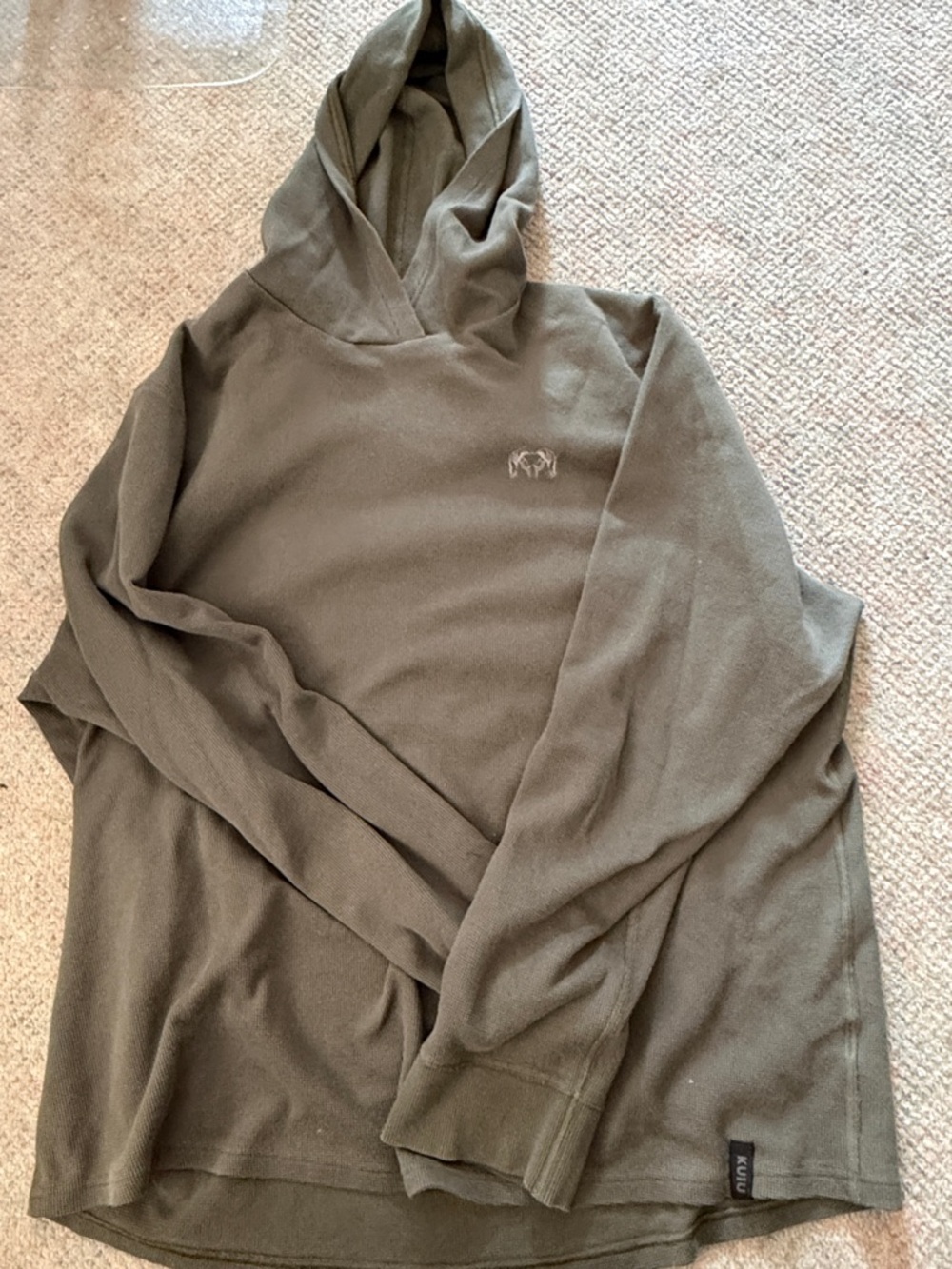 KUIU Olive Crewneck Hoodie Pullover